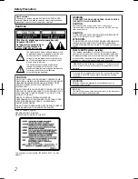 Preview for 2 page of JVC SR-HD2500US Instructions Manual