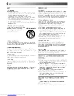 Preview for 4 page of JVC SR-VS10U - Dual Format Mini-dv/s-vhs Recorder Instructions Manual