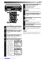 Preview for 57 page of JVC SR-VS10U - Dual Format Mini-dv/s-vhs Recorder Instructions Manual