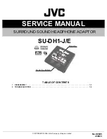 Предварительный просмотр 1 страницы JVC SU-DH1-J Service Manual