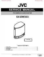 Preview for 1 page of JVC SX-DW303 Service Manual