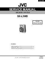 JVC SX-L3WD Service Manual предпросмотр