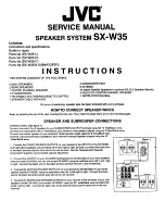 JVC SX-W35 Service Manual предпросмотр