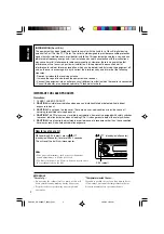 Предварительный просмотр 2 страницы JVC SX50M - KD Radio / CD Player Instructions Manual