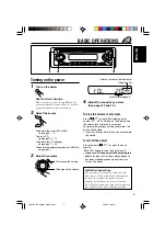 Предварительный просмотр 5 страницы JVC SX50M - KD Radio / CD Player Instructions Manual