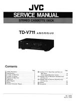 Preview for 2 page of JVC TD-V711 Service Manual