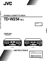 JVC TD-W254 B Instructions Manual preview