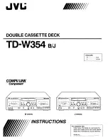 Preview for 1 page of JVC TD-W354B Instructions Manual