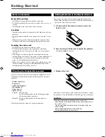 Предварительный просмотр 6 страницы JVC TH-A25 Instructions Manual