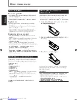 Предварительный просмотр 5 страницы JVC TH-A35 (French) Manuel D'Instructions