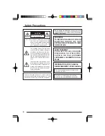 Предварительный просмотр 4 страницы JVC TK-AM200U - Active Movement Color Dome Camera Instructions Manual