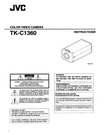 Предварительный просмотр 1 страницы JVC TK-C1360 Instructions Manual