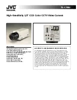 Предварительный просмотр 1 страницы JVC TK-C700U - Color Cctv Camera Specifications