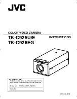 JVC TK-C925U - CCTV Camera Instructions Manual preview