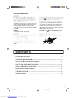 Preview for 3 page of JVC TM-2100PN-K Instructions Manual