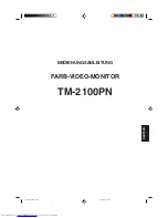 Preview for 19 page of JVC TM-2100PN Instructions Manual