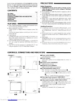 Preview for 2 page of JVC TM-923U - High Resolution B/w Monitor Instructions