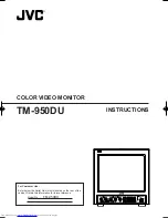 JVC TM-950DU - Professional Monitor W/sdi Instructions Manual предпросмотр