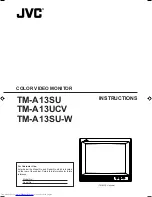 JVC TM-A13 Instructions Manual preview