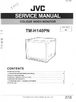 Preview for 1 page of JVC TM-H140PN Service Manual