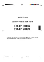 Предварительный просмотр 3 страницы JVC TM-H1700G Instructions Manual