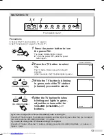 Предварительный просмотр 13 страницы JVC TM-L450TU - Lccs Color Monitor Instructions Manual