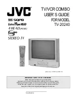 Preview for 1 page of JVC TV 20240 User Manual