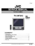 Preview for 1 page of JVC TV-20F242 Service Manual