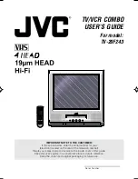 JVC TV-20F243 User Manual preview