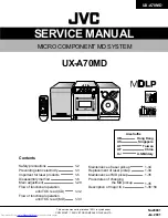 JVC UX-A70MD Service Manual предпросмотр