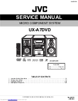 Preview for 1 page of JVC UX-A7DVD Service Manual