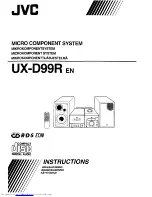 JVC UX-D99R EN (Swedish) Instructions Manual preview