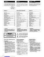 Preview for 2 page of JVC UX-D99R EN (Swedish) Instructions Manual