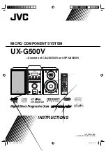 JVC UX-G500V Instructions Manual preview