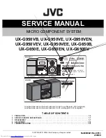 Preview for 1 page of JVC UX-G650B Service Manual