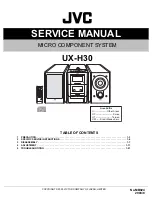 JVC UX-H30 Service Manual предпросмотр