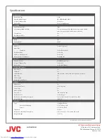 Предварительный просмотр 2 страницы JVC UX-LP55B Dimensions