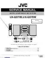 Предварительный просмотр 1 страницы JVC UX-QD70S Service Manual