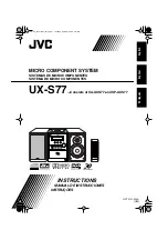 Предварительный просмотр 1 страницы JVC UX-S77 Instructions Manual