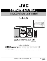 Предварительный просмотр 1 страницы JVC UX-S77 Service Manual