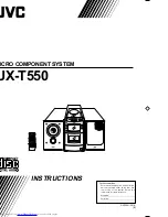 JVC UX-T550 Instructions Manual preview