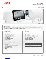 Preview for 1 page of JVC UX-VJ3W Specifications