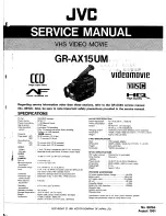 JVC Videomovie GR-AX15UM Service Manual preview