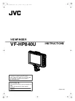 JVC ViewFinder VF-HP840U Instructions Manual предпросмотр