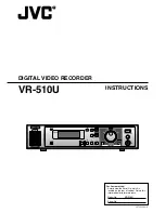 Предварительный просмотр 1 страницы JVC VR-510U Instructions Manual