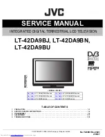 Предварительный просмотр 1 страницы JVC Wide LCD Panel TV LT-42DA9BN Service Manual