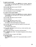 Preview for 21 page of JVC XA-MP102A Instructions Manual