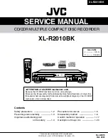 Preview for 1 page of JVC XL-R2010BK Service Manual