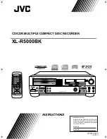 JVC XL-R5000BK Instructions Manual предпросмотр