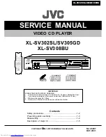 Preview for 1 page of JVC XL-SV302SL Service Manual